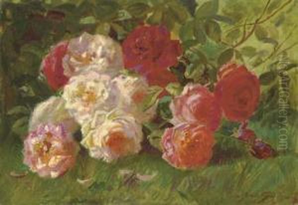 Roses Oil Painting by Abbott Fuller Graves