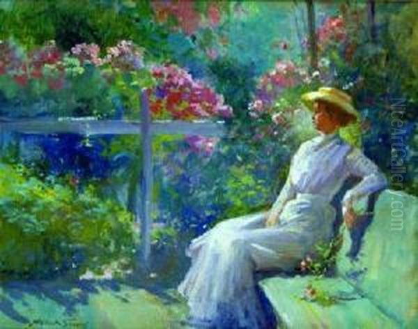 In The Garden Oil Painting by Abbott Fuller Graves