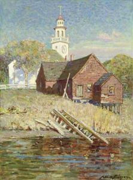 The Town Clock Oil Painting by Abbott Fuller Graves