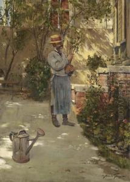 The Gardener Oil Painting by Abbott Fuller Graves