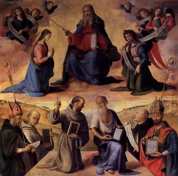 Immaculate Conception with Saints 1510s Oil Painting by Piero Di Cosimo