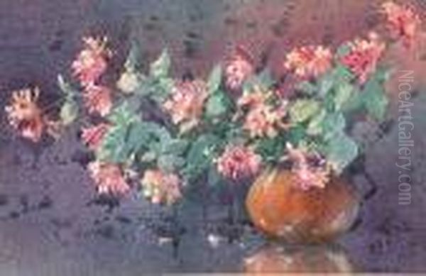 Honeysuckle Oil Painting by James Gray