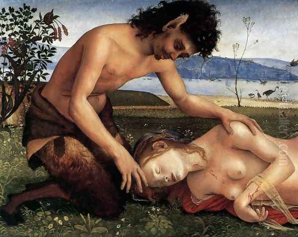 The Death of Procris (detail-1) c. 1500 Oil Painting by Piero Di Cosimo