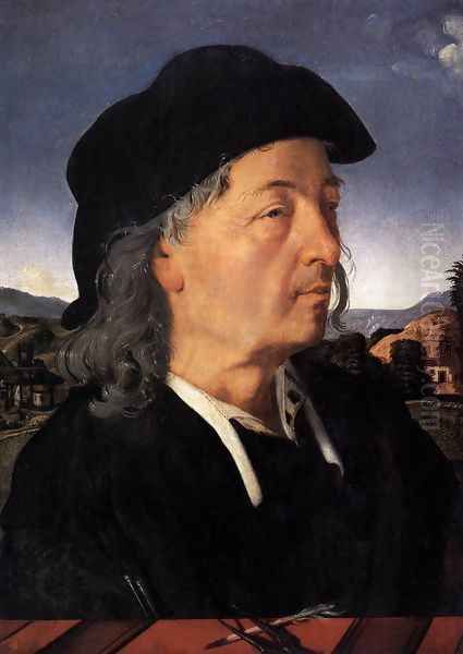 Giuliano da Sangallo c. 1500 Oil Painting by Piero Di Cosimo