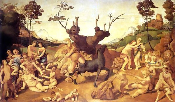 The Misfortunes of Silenus 1505-1510 Oil Painting by Piero Di Cosimo