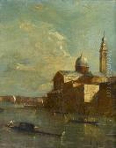 View Of San Giorgio Maggiore From The Giudecca Oil Painting by Ciccio Graziani