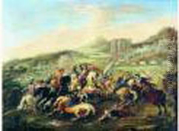 Charge De Cavalerie Oil Painting by Ciccio Graziani