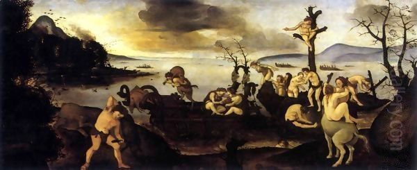 The Return from the Hunt ca 1505 Oil Painting by Piero Di Cosimo