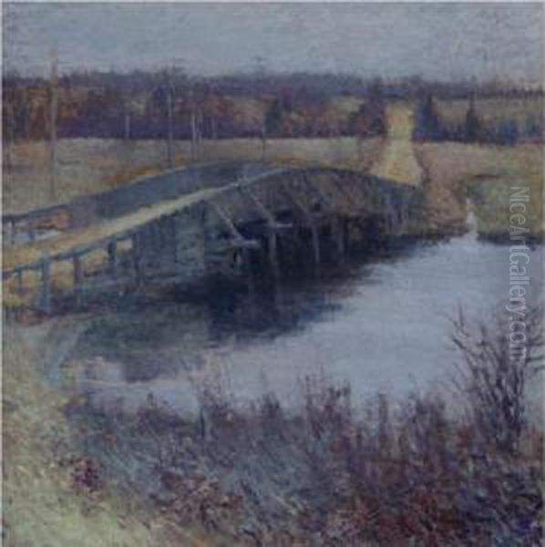 Bridge At Old Lyme, Connecticut Oil Painting by Edmund William Greacen