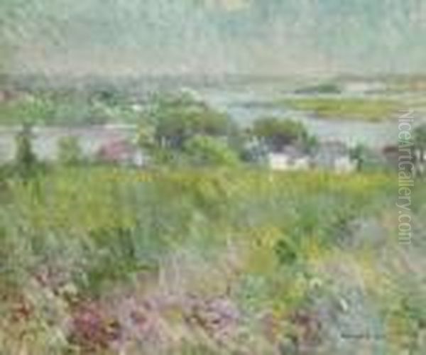 Spring Along The Water Oil Painting by Edmund William Greacen