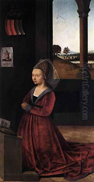 Wife of a Donator c. 1450 Oil Painting by Petrus Christus