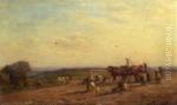 Harvest Oil Painting by William Greaves