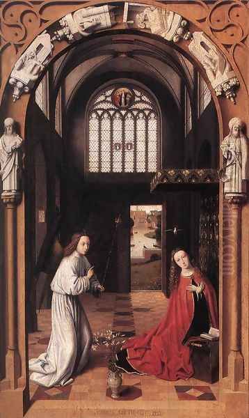 Annunciation 1452 Oil Painting by Petrus Christus