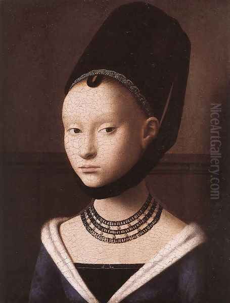 Portrait of a Young Girl after 1460 by Petrus Christus