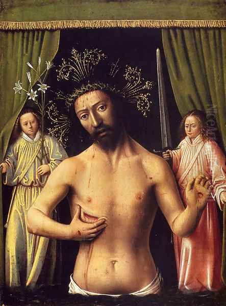 The Man of Sorrows 1444-46 Oil Painting by Petrus Christus