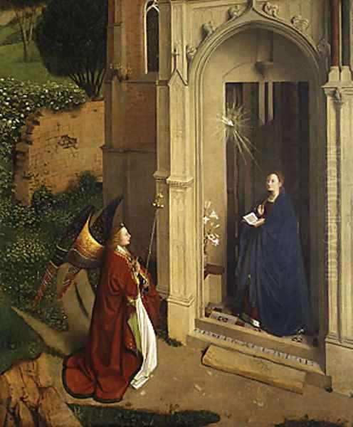 The Annunciation ca 1450 Oil Painting by Petrus Christus