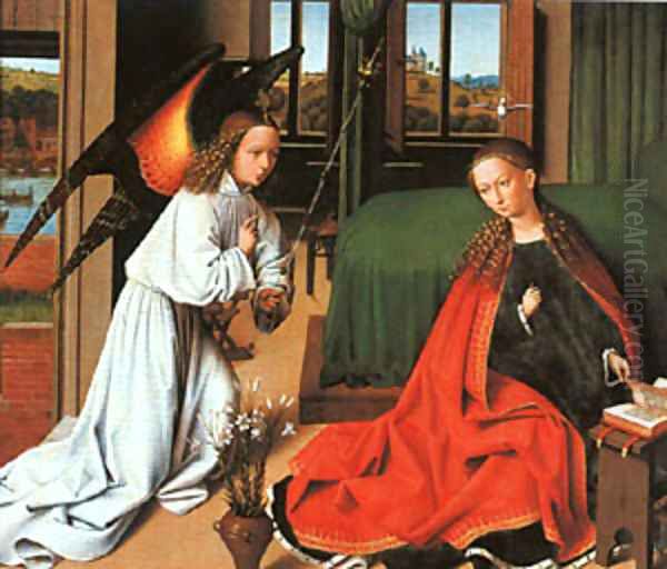 Annunciation Oil Painting by Petrus Christus