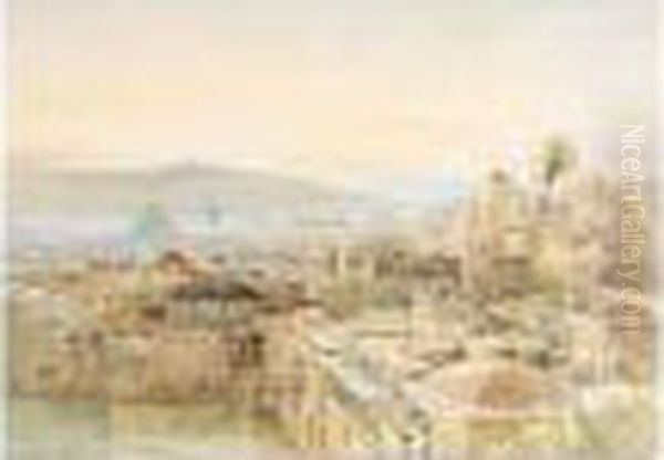 View Of Jerusalem Oil Painting by Nathaniel Everett Green