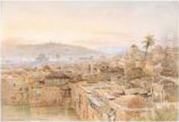 View Of Jerusalem Oil Painting by Nathaniel Everett Green