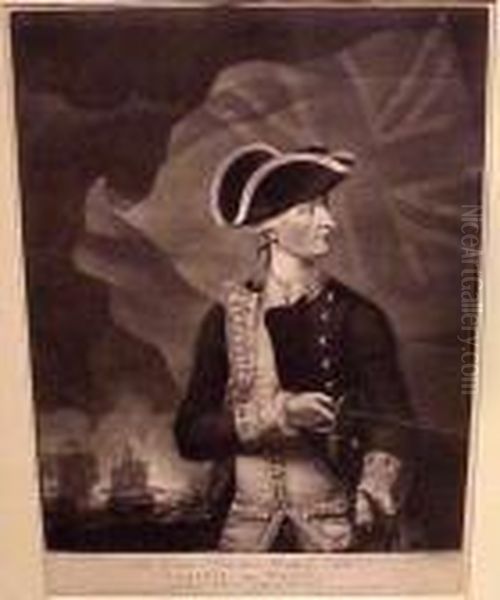 Sir Georges Brydges Rodney, Baronet Admiral Oil Painting by Valentine Green