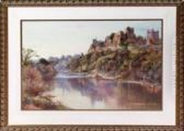 Richmond Castle Oil Painting by Thomas Greenhalch