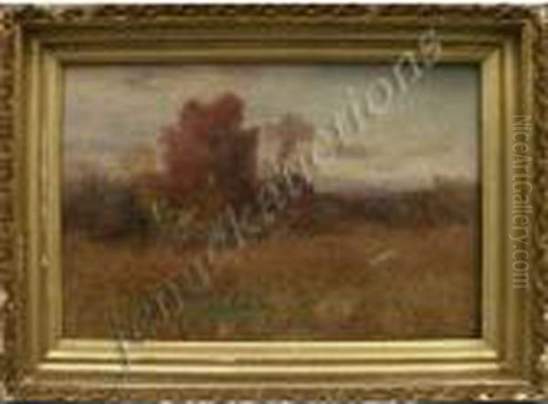 Fall Landscape Oil Painting by Joseph H. Greenwood