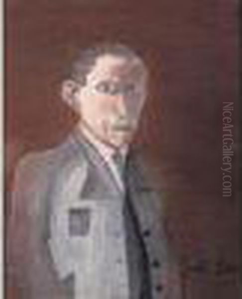 Autoportrait Oil Painting by Leon Greffe