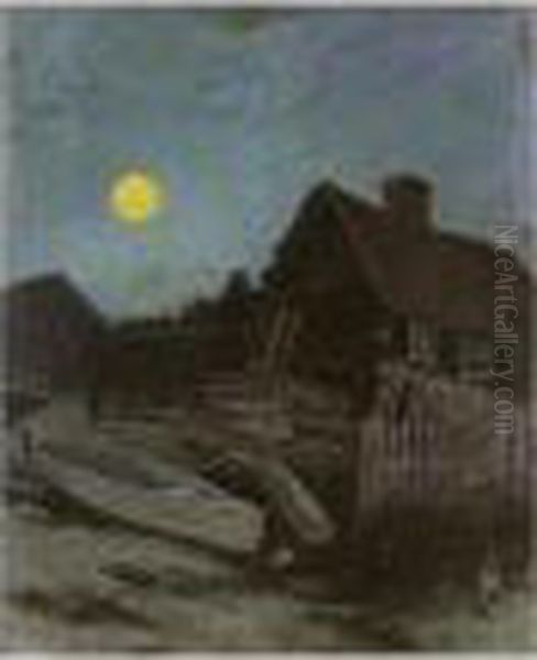 Moonlight Oil Painting by Maurice William Greiffenhagen