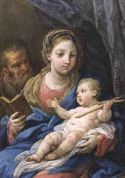 The Holy Family Oil Painting by Sebastiano Conca