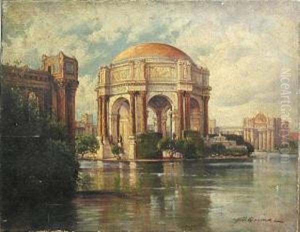 A View Of The Palace Of Fine Arts, San Francisco Oil Painting by Deidrich Henry Gremke