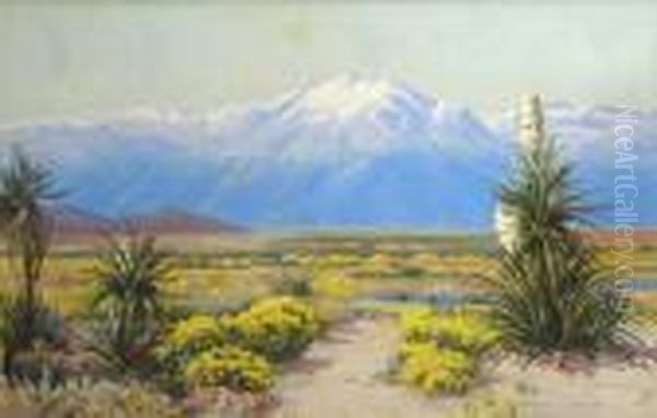 Desert In Flower Oil Painting by Deidrich Henry Gremke