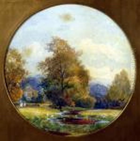 The Duck Pond Oil Painting by Frank Gresley