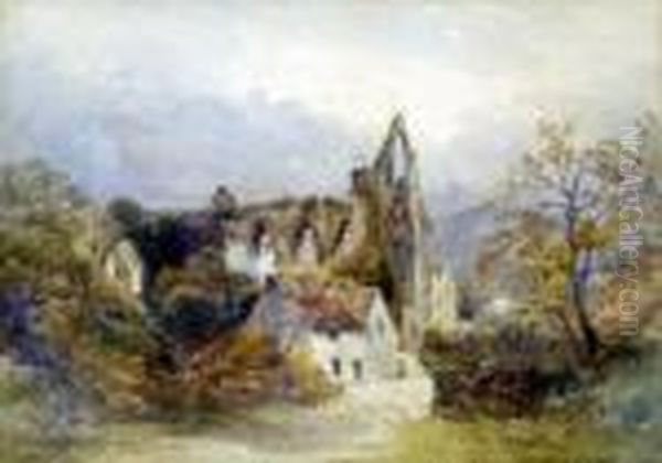 Bolton Abbey, Yorkshire Oil Painting by James Stephen Gresley