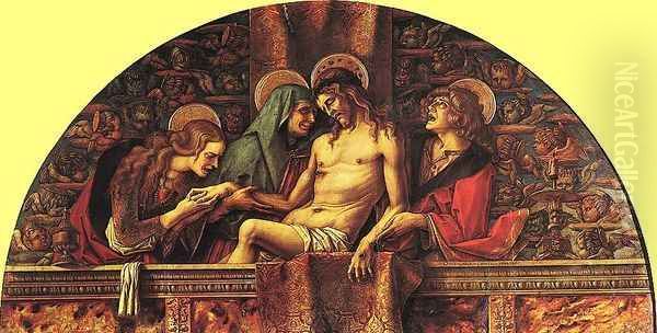 Pieta Oil Painting by Carlo Crivelli