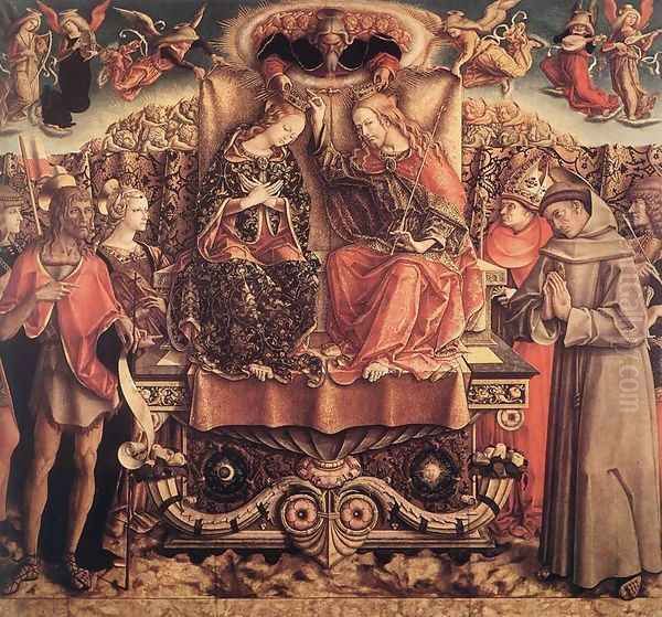 Coronation of the Virgin 1493 Oil Painting by Carlo Crivelli