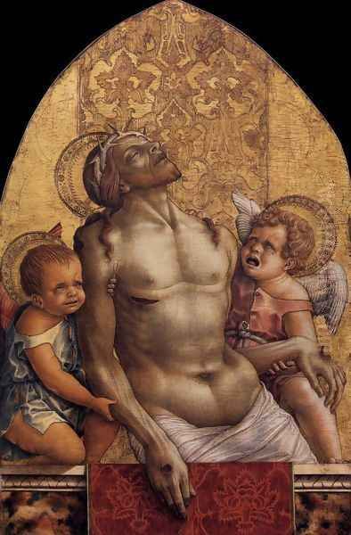 Pieta c. 1470 Oil Painting by Carlo Crivelli