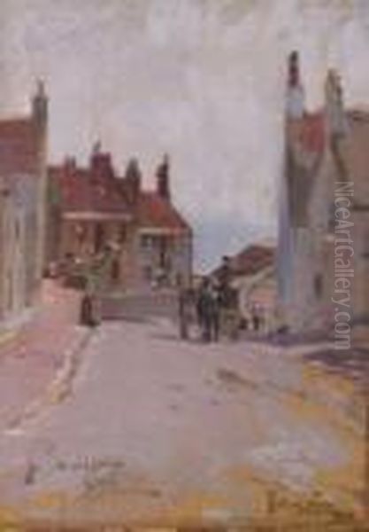 An Old Corner, Crail Oil Painting by Walter Graham Grieve