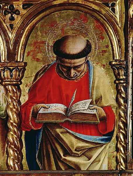 St. Matthew, detail from the Sant'Emidio polyptych, 1473 Oil Painting by Carlo Crivelli