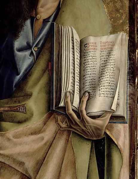 St. Paul, detail of the Book of Epistles, from the Sant'Emidio polyptych, 1473 Oil Painting by Carlo Crivelli