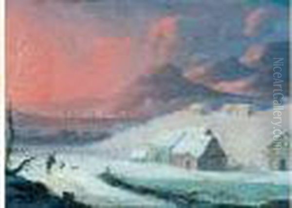 Paysage D'hiver Oil Painting by Robert Griffier