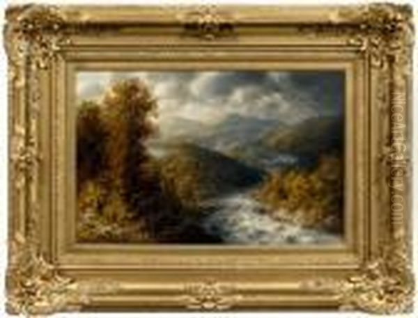 Sterling Mts. Pa. Oil Painting by Thomas Bartholomew Griffin