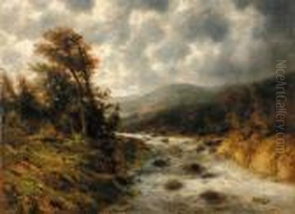 Swiftwaters In Oil Painting by Thomas Bartholomew Griffin