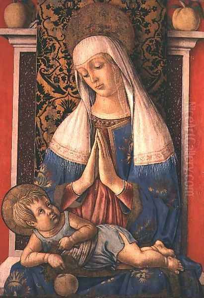 The Madonna di Poggio Brette Oil Painting by Carlo Crivelli