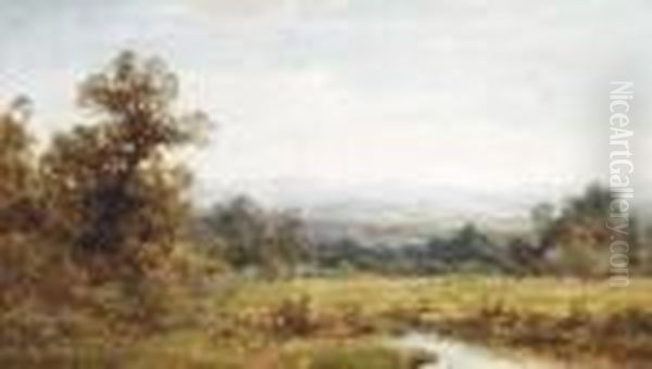 Pastoral Landscape Oil Painting by Thomas Bartholomew Griffin