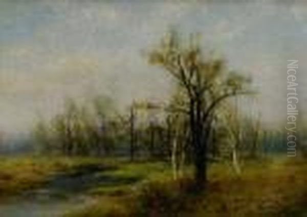 Summer Birches Oil Painting by Thomas Bartholomew Griffin