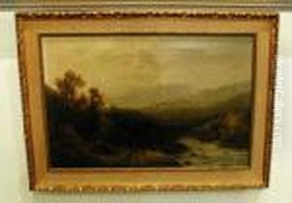 Delaware Valley And Falls Oil Painting by Thomas Bartholomew Griffin