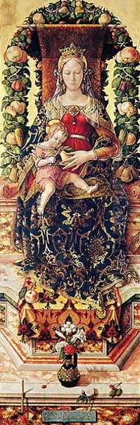 The Madonna of the Little Candle Oil Painting by Carlo Crivelli