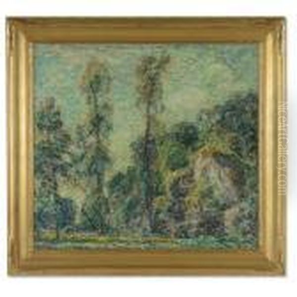 Poplars Oil Painting by Walter Parson Shaw Griffin