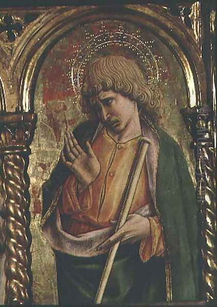 St. James the Less, detail from the Sant'Emidio polyptych, 1473 Oil Painting by Carlo Crivelli