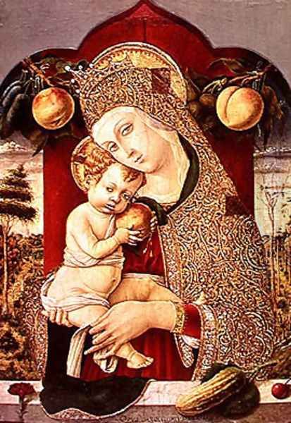 Virgin and Child Oil Painting by Carlo Crivelli